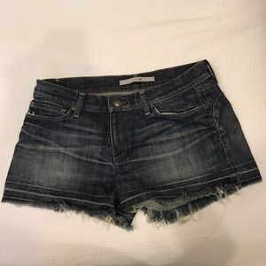 Joe’s cut off shorts.